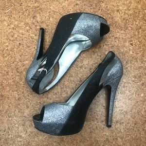 Guess Glitter Platform Heels